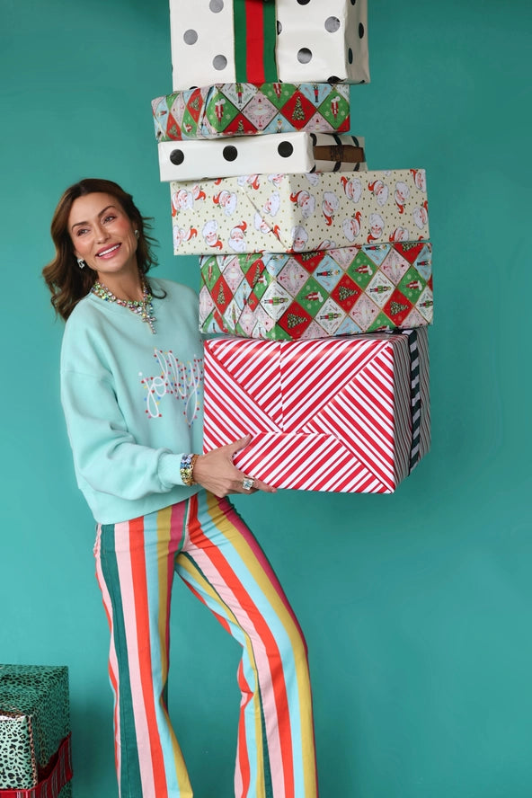 Jollyish Crop Christmas Sweatshirt