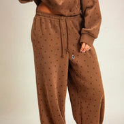 Star Print Elastic jogger