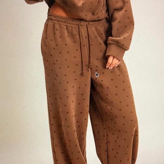 Star Print Elastic jogger