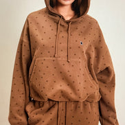 Star Print Bubble Hoodie